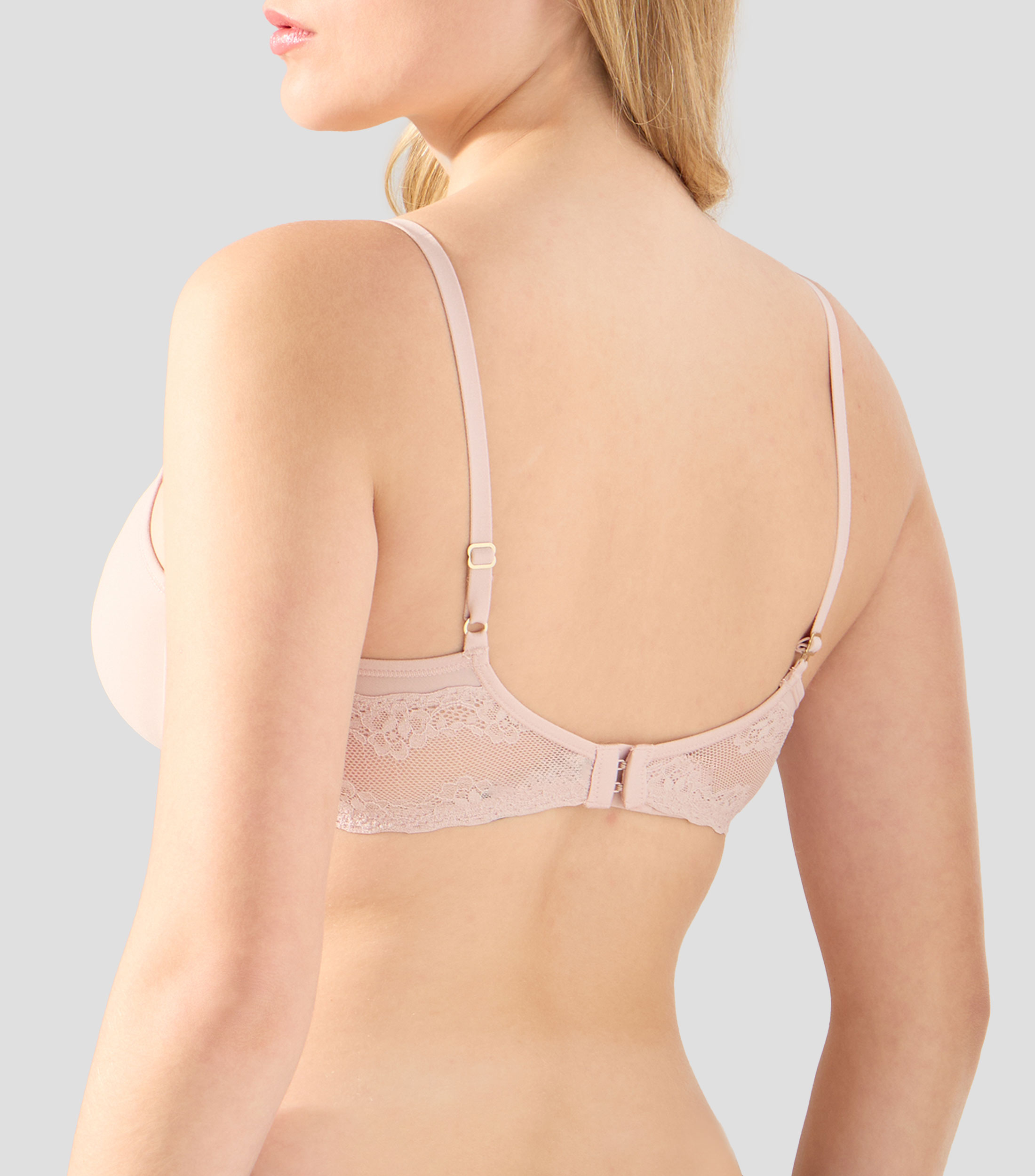 Brasier liso con encaje